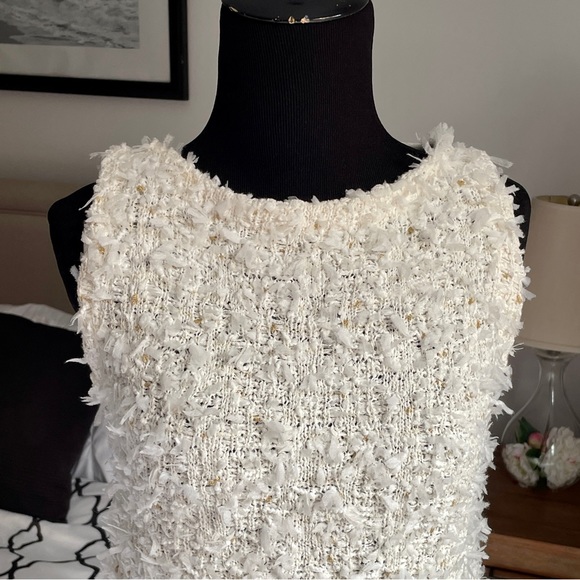 NWT Shimmer Textured Tweed Sweater Shell - Picture 5 of 9